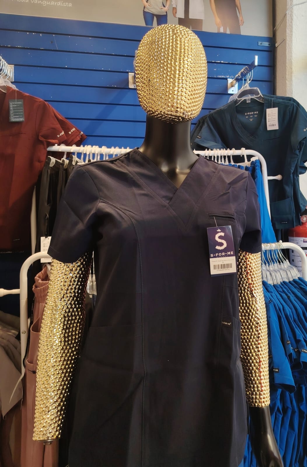 Filipina 501 dama azul marino