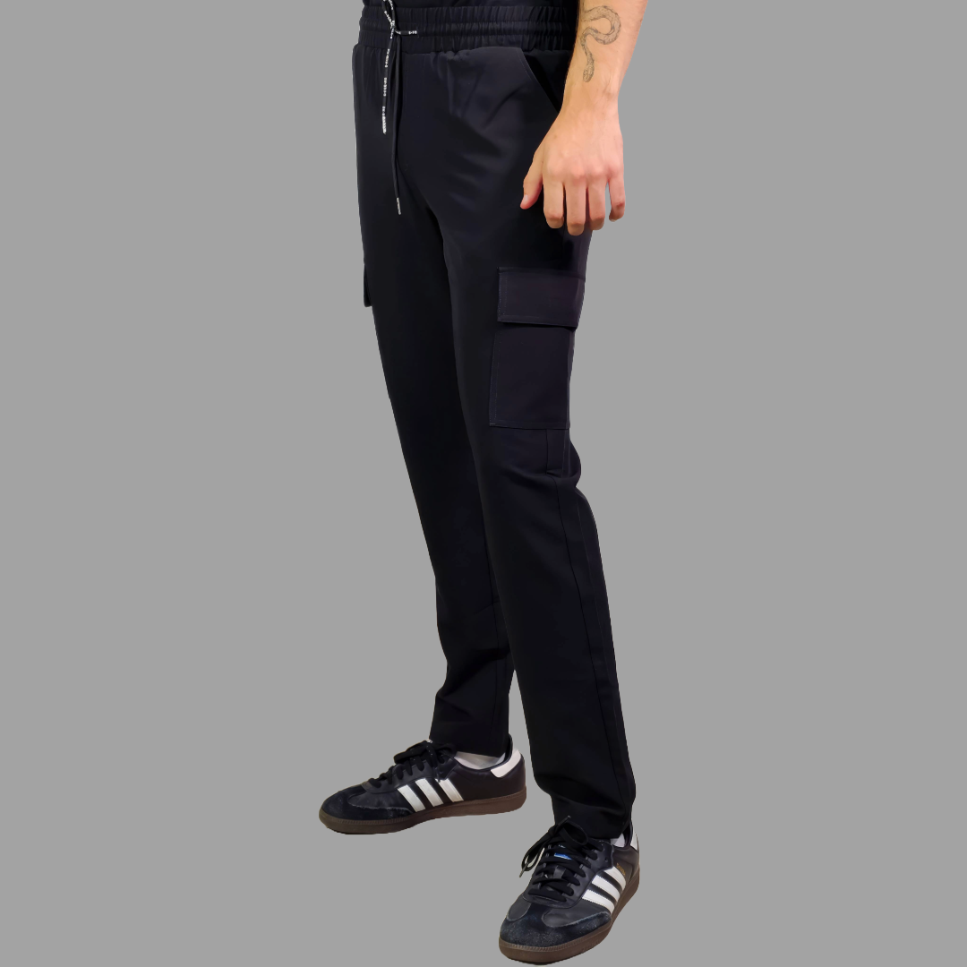 Pantalon Quirurgico Antifluido Hombre, Scrubs 300 Negro
