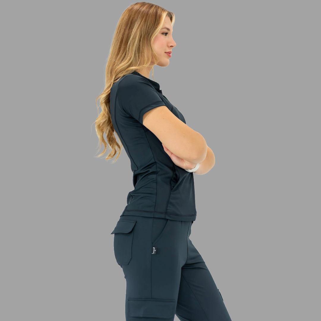 Filipina Quirúrgica 910 Azul Marino Mujer, Super Stretch, Scrubs 910