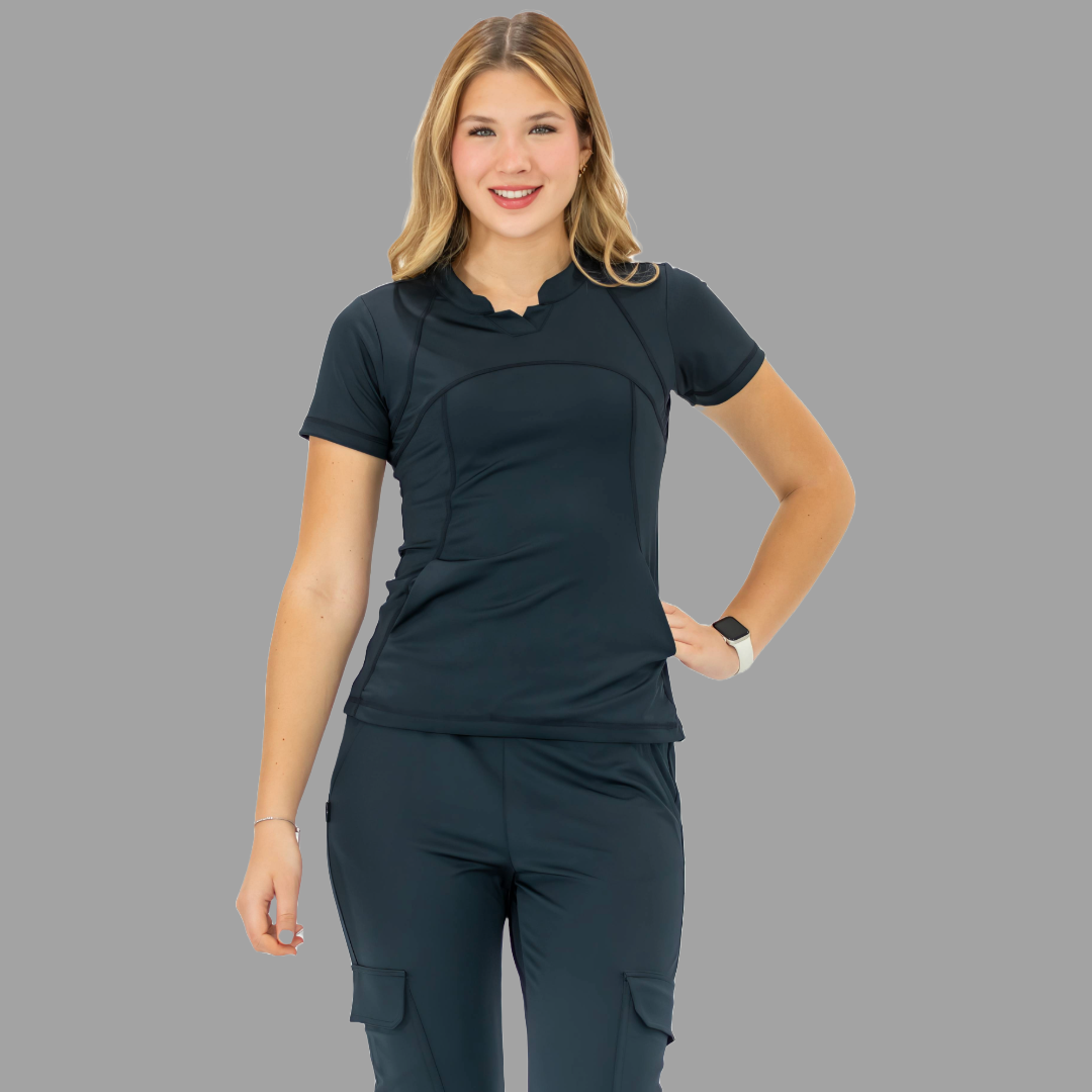 Filipina Quirúrgica 910 Azul Marino Mujer, Super Stretch, Scrubs 910