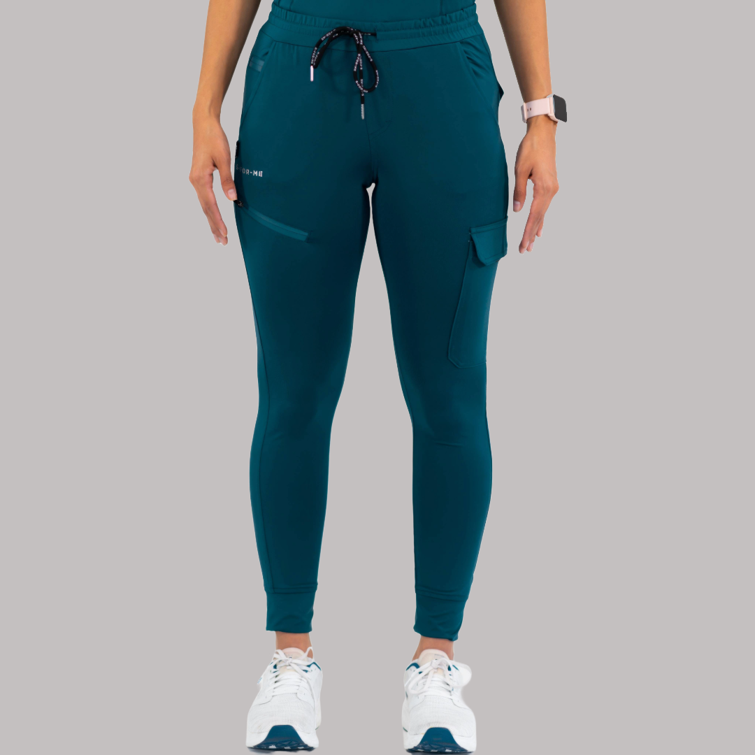 Jogger Quirúrgico Super Stretch Azul Caribe Mujer, Scrubs 905