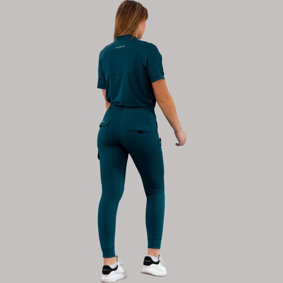 Jogger Unisex Quirúrgico Super Stretch Azul Caribe, Scrubs 905