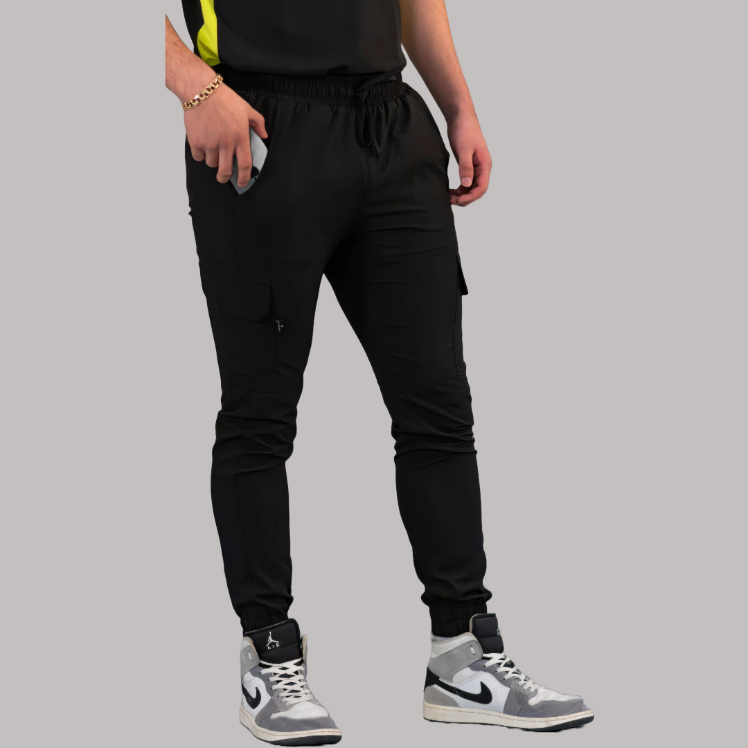 Jogger Quirúrgico Skinny, Negro F.W Hombre, Scrubs