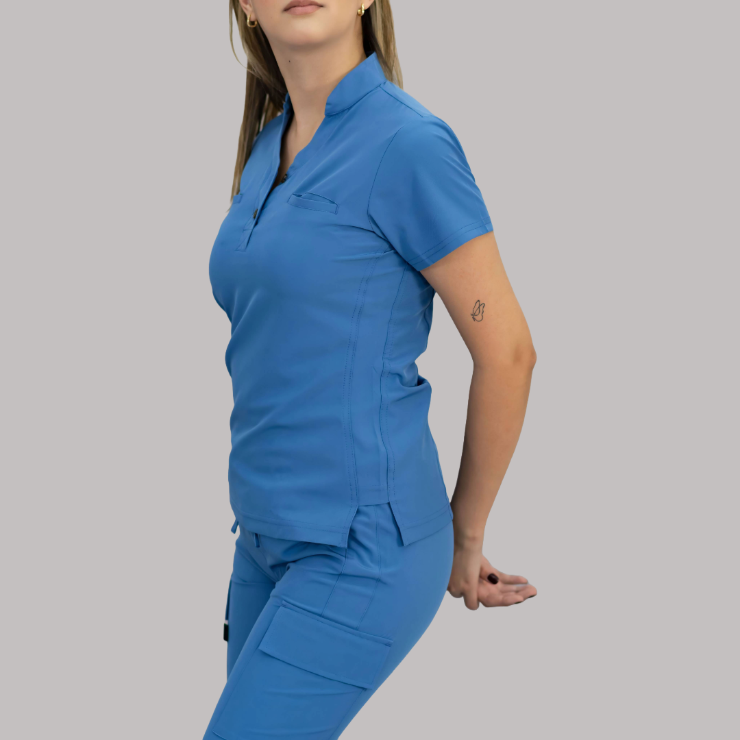 Filipina Quirúrgica Azul Plumbago, Scrubs 520