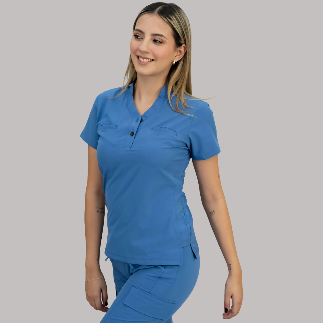 Filipina Quirúrgica Azul Plumbago, Scrubs 520