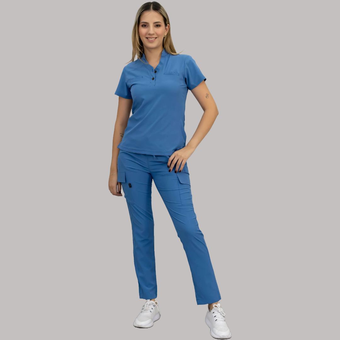 Filipina Quirúrgica Azul Plumbago, Scrubs 520