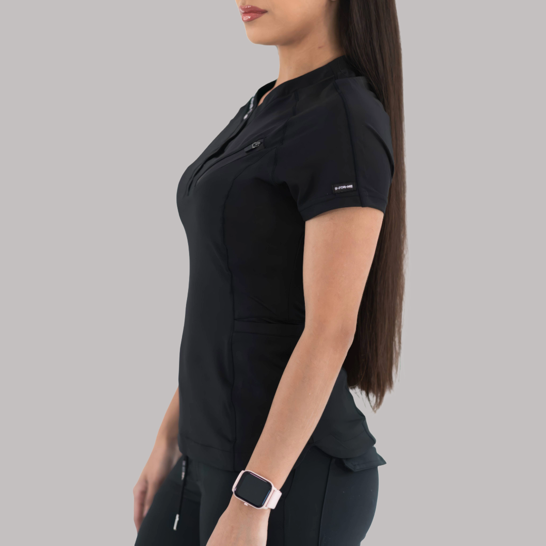 Women's scrub top 905 Black