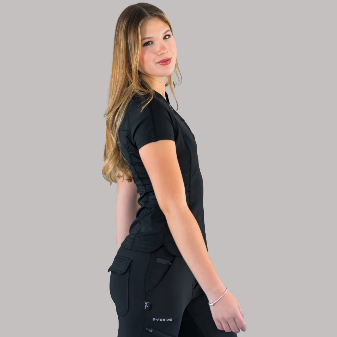 Women's scrub top 905 Black