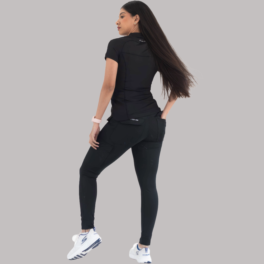 Women's scrub top 905 Black