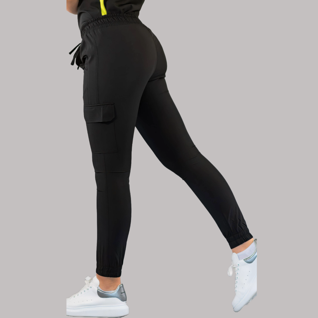 Jogger Quirúrgico Skinny, Negro Mujer, Scrubs 520