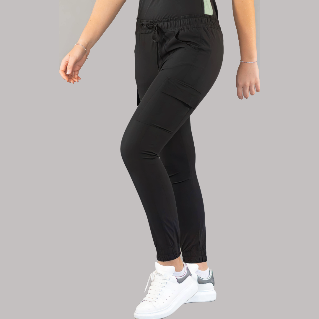 Jogger Quirúrgico Skinny, Negro Mujer, Scrubs 520