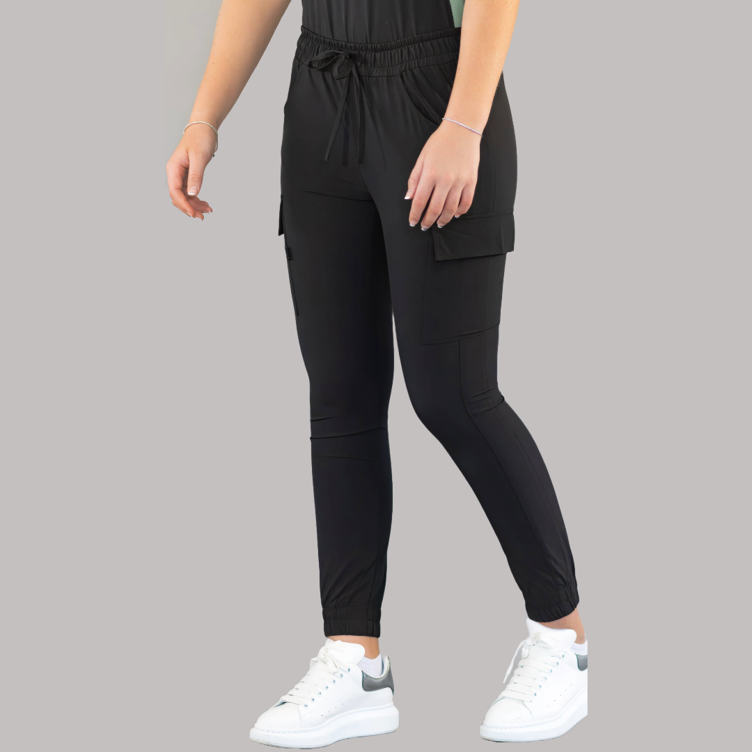 Jogger Quirúrgico Skinny, Negro Mujer, Scrubs 520