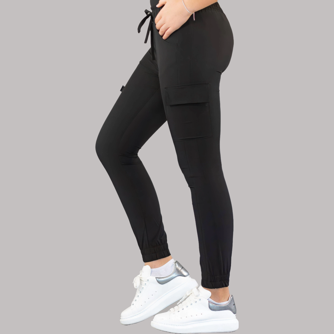 Jogger Quirúrgico Skinny, Negro Mujer, Scrubs 520