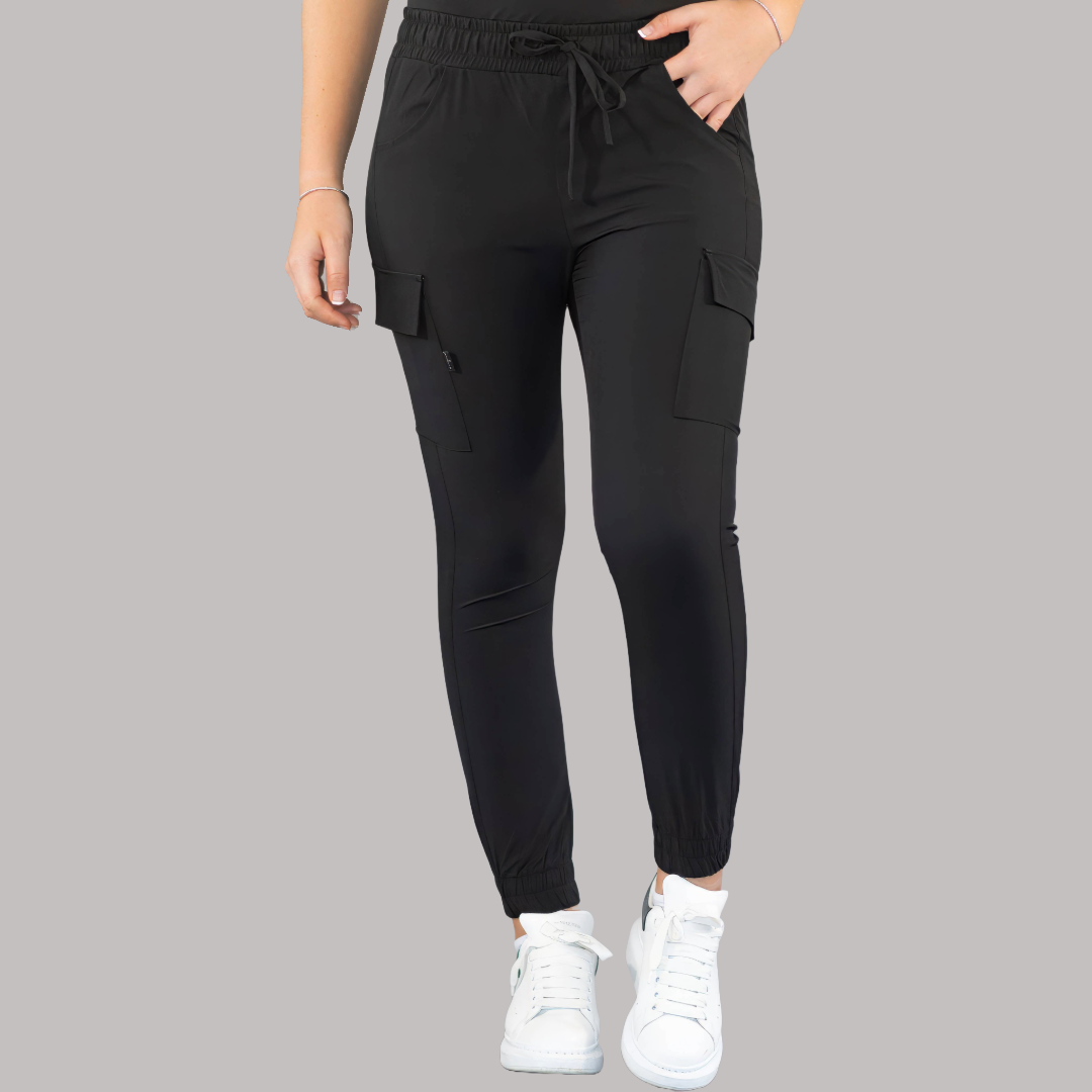 Jogger Quirúrgico Skinny, Negro Mujer, Scrubs 520