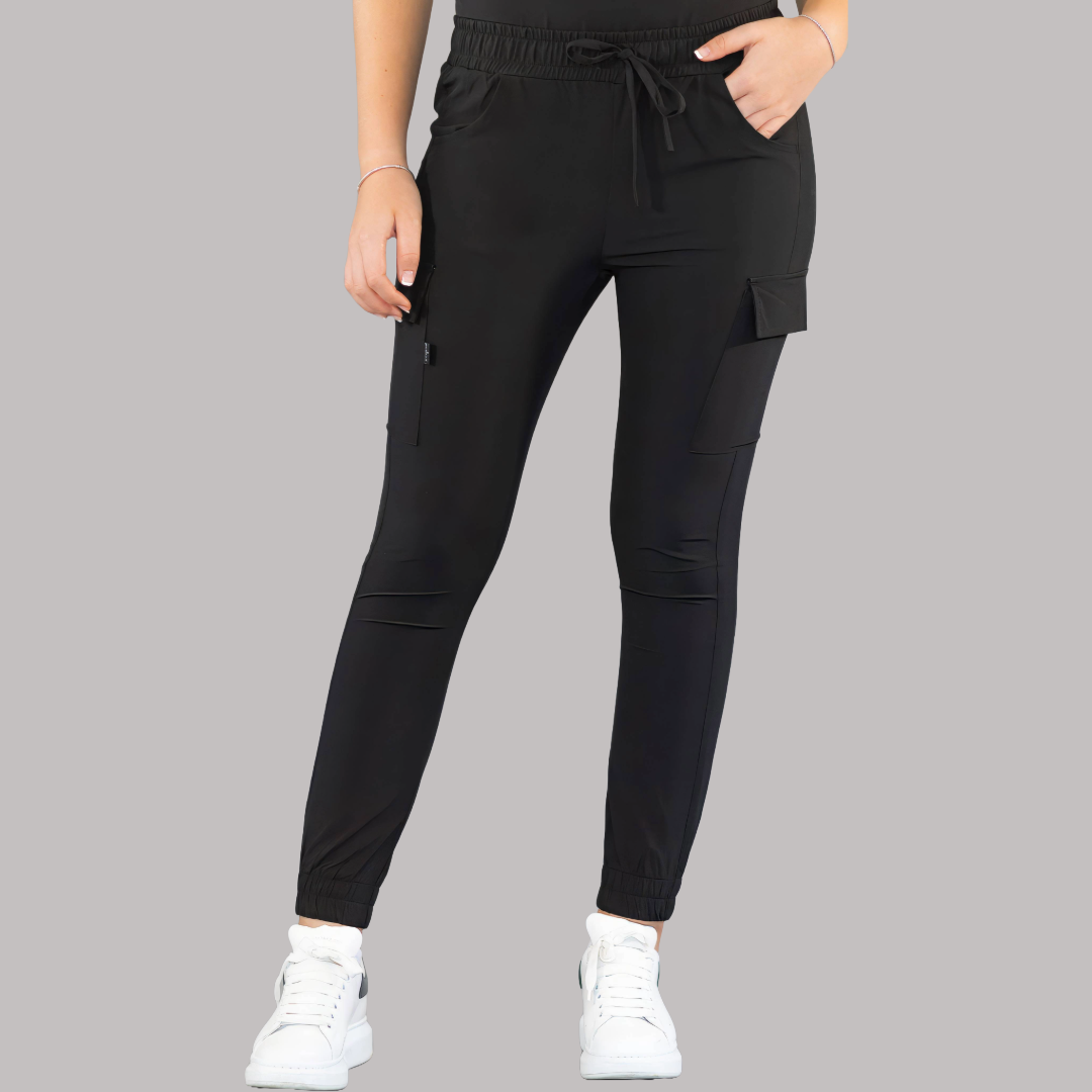 Jogger Quirúrgico Skinny, Negro Mujer, Scrubs 520