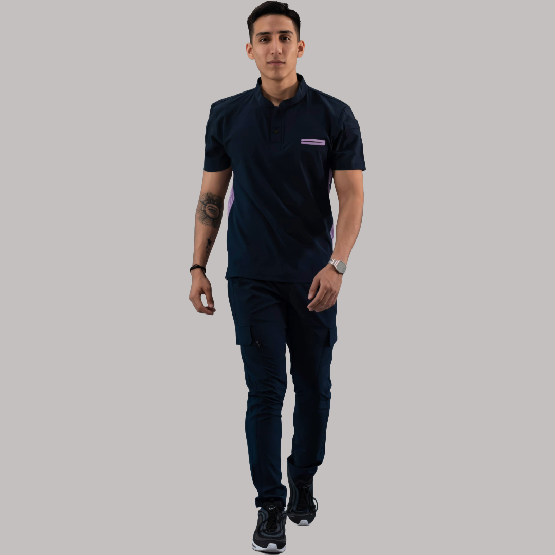 Pantalón Quirúrgico Skinny, Azul Mno F.W Hombre, Scrubs 520