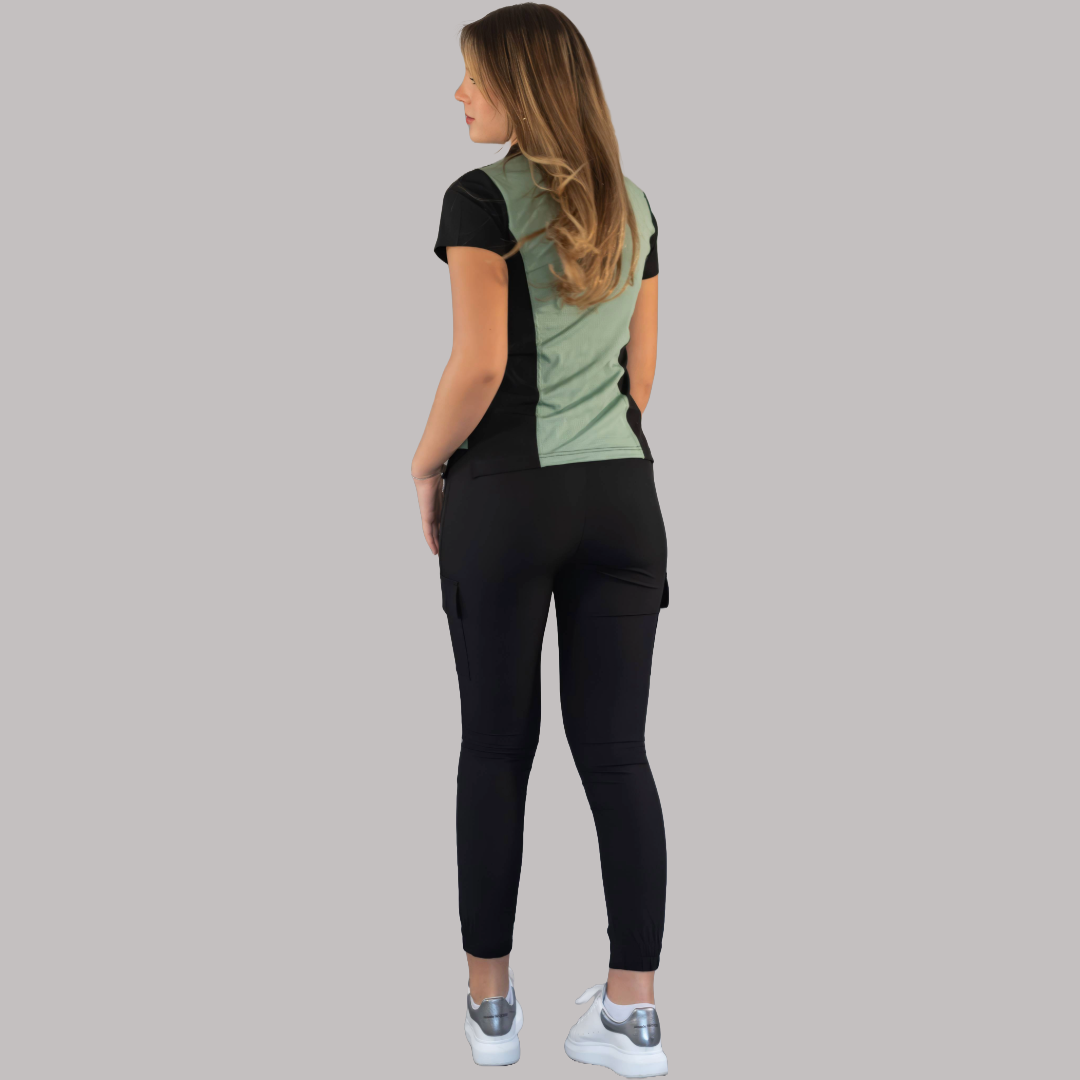 Filipina Quirúrgica Negro/Green Bay, Scrubs 520
