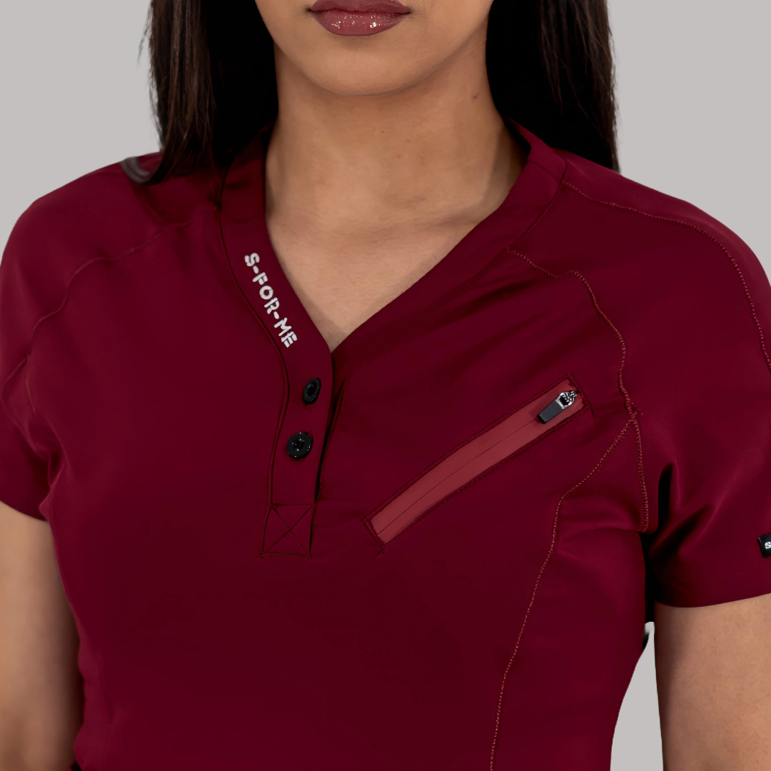 Filipina Quirúrgica Super Stretch Vino Mujer, Scrubs 905