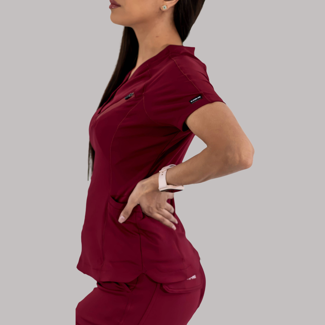 Filipina Quirúrgica Super Stretch Vino Mujer, Scrubs 905