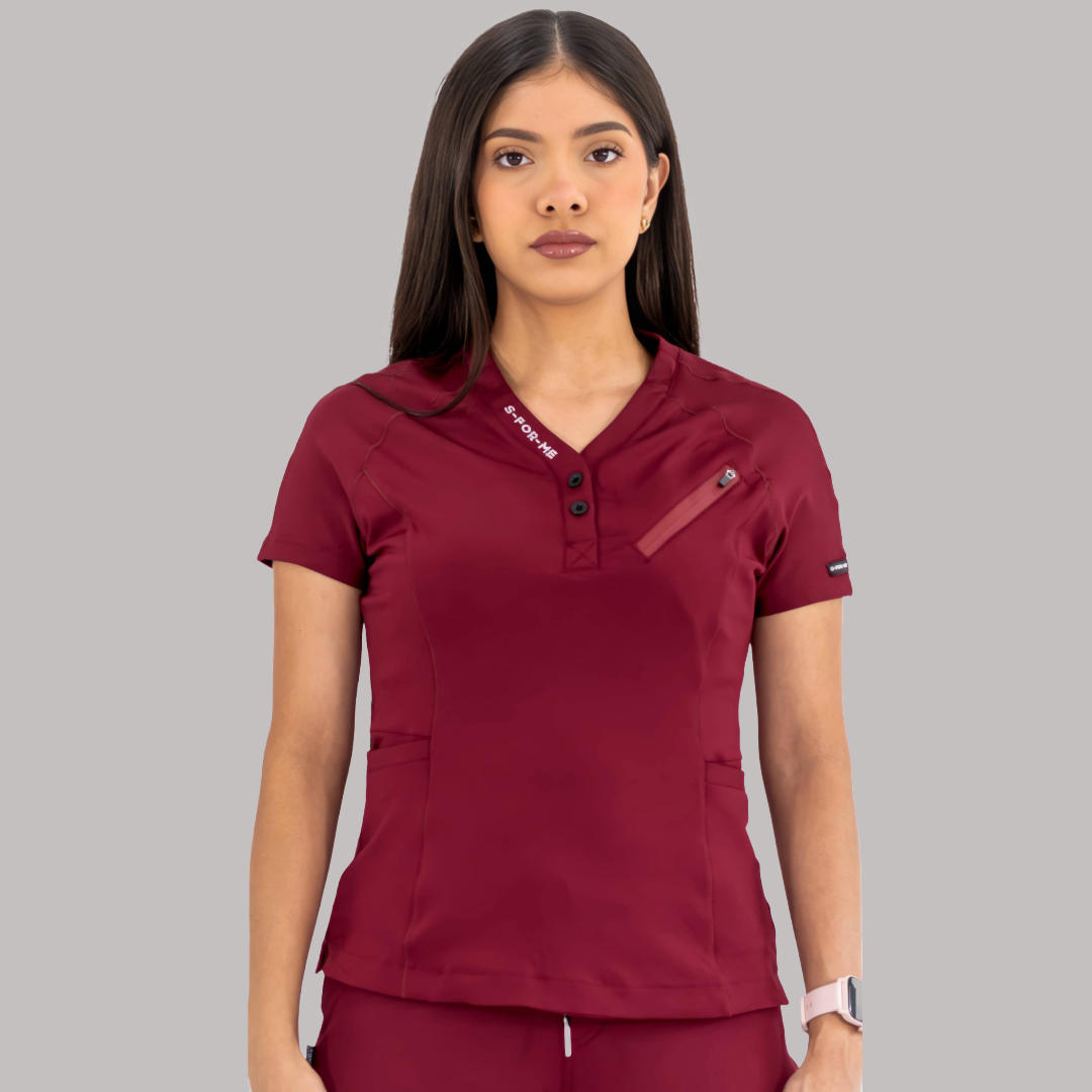 Filipina Quirúrgica Super Stretch Vino Mujer, Scrubs 905