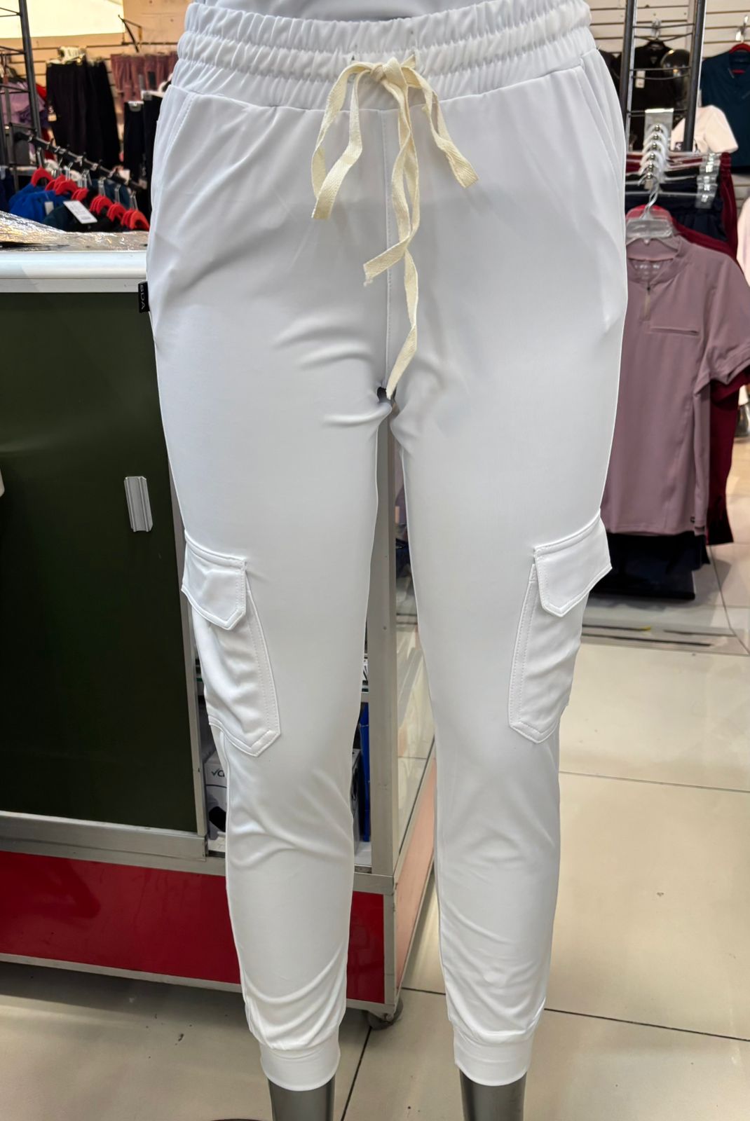 Women’s Jogger 910 White, Super Stretch Scrubs