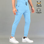 Jogger Quirúrgico Hombre Azul Cielo S-FOR-ME 901 Super Stretch