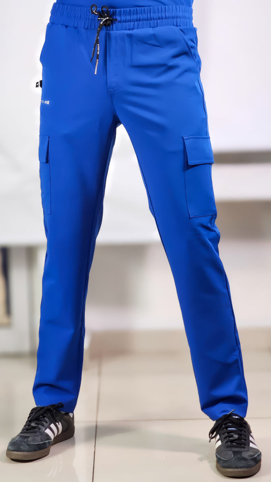 Pantalon Antifluido Hombre 300 Royal Blue