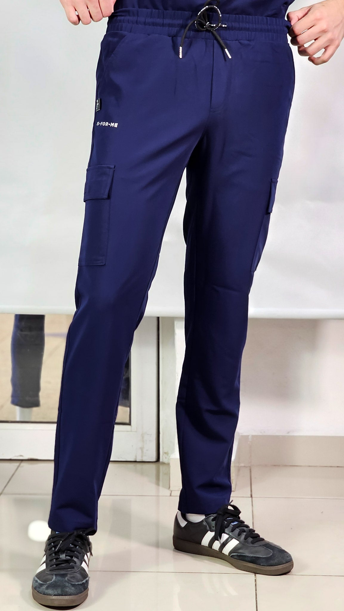 Pantalon Antifluido Hombre 300 Azul Marino