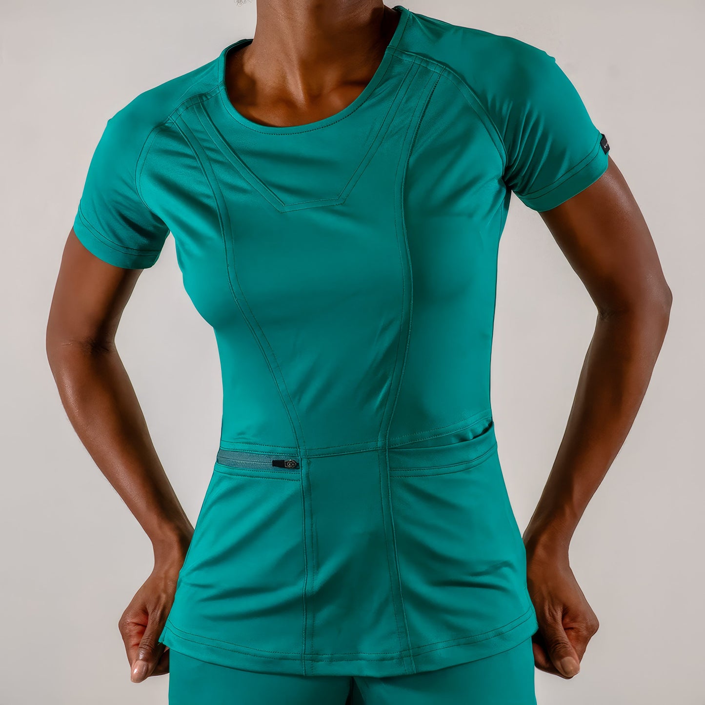 Filipina Quirurgica, Scrubs Super Stretch Mujer 901 Verde Esmeralda