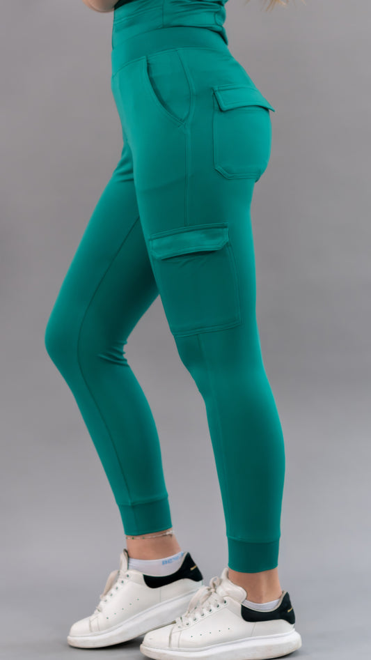 Jogger Quirúrgico, Scrubs Super Stretch Mujer 901 Verde Esmeralda