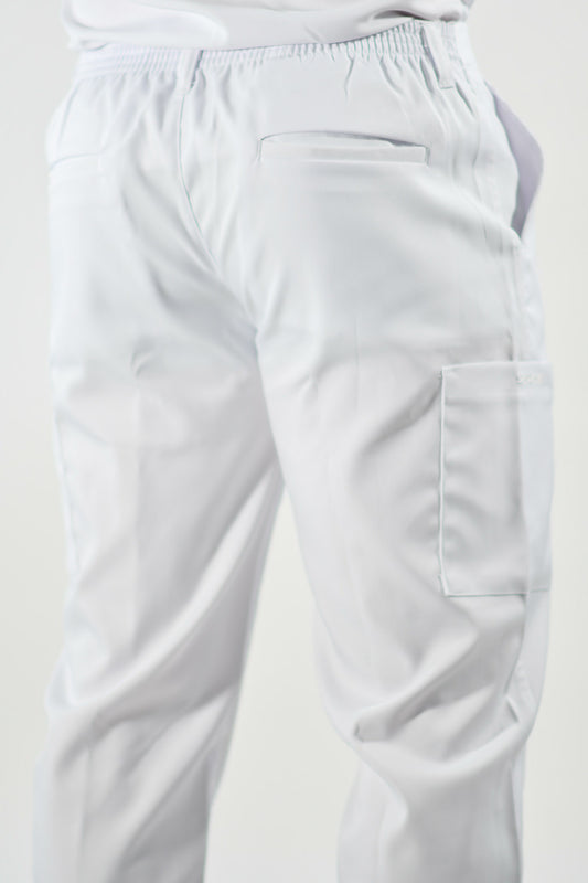 Pants Unisex 201 Blanco Stretch Antifluido