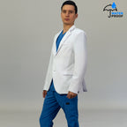 uniforme quirurgico hombre blanco