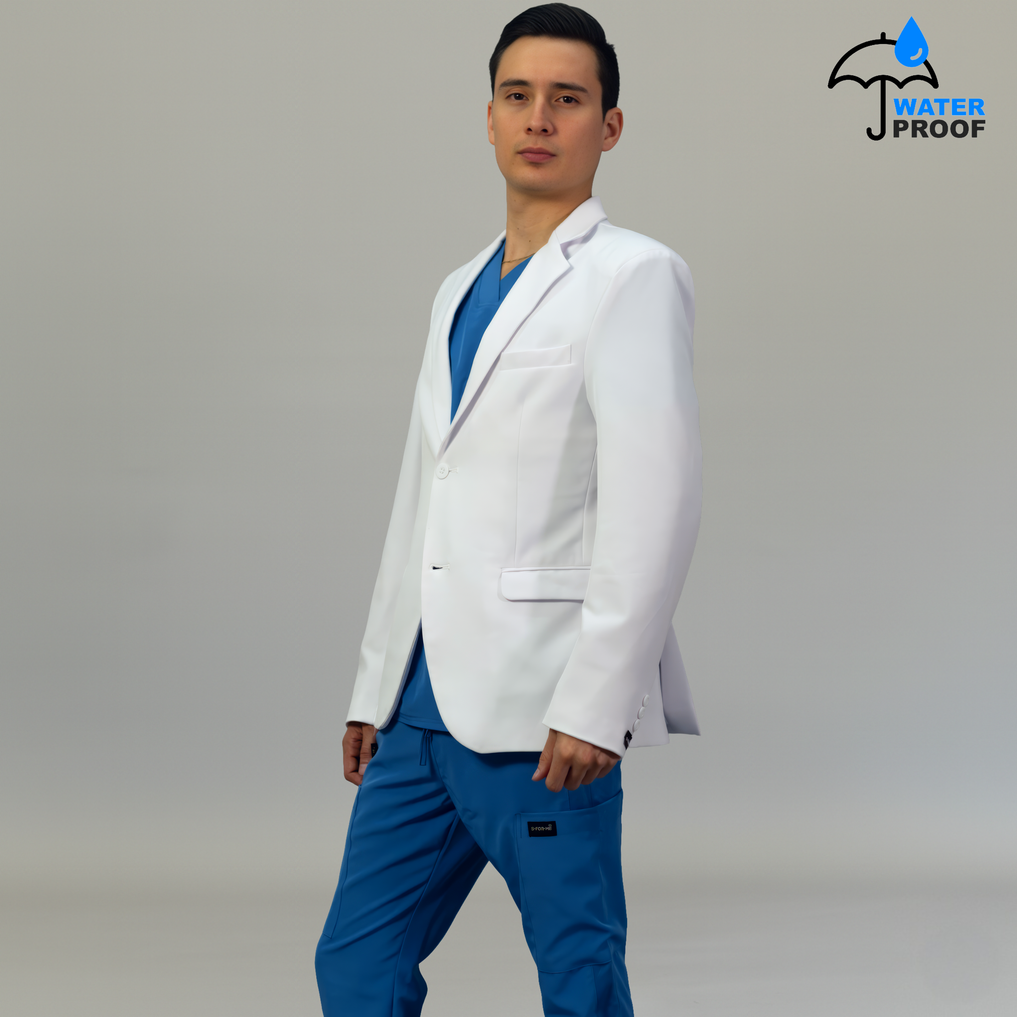 uniforme quirurgico hombre blanco