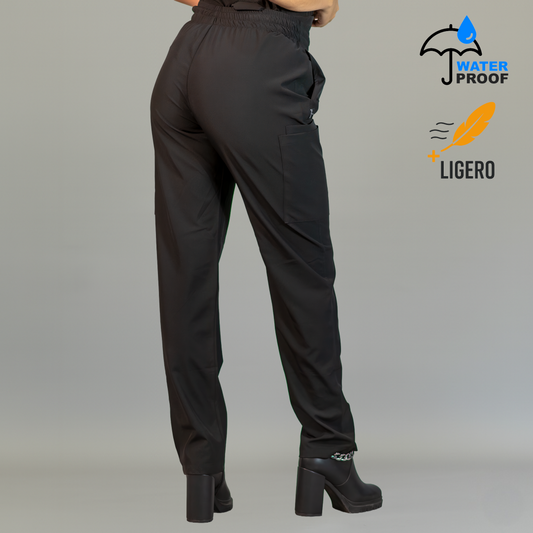 traje quirurgico negro para mujer antifluido
