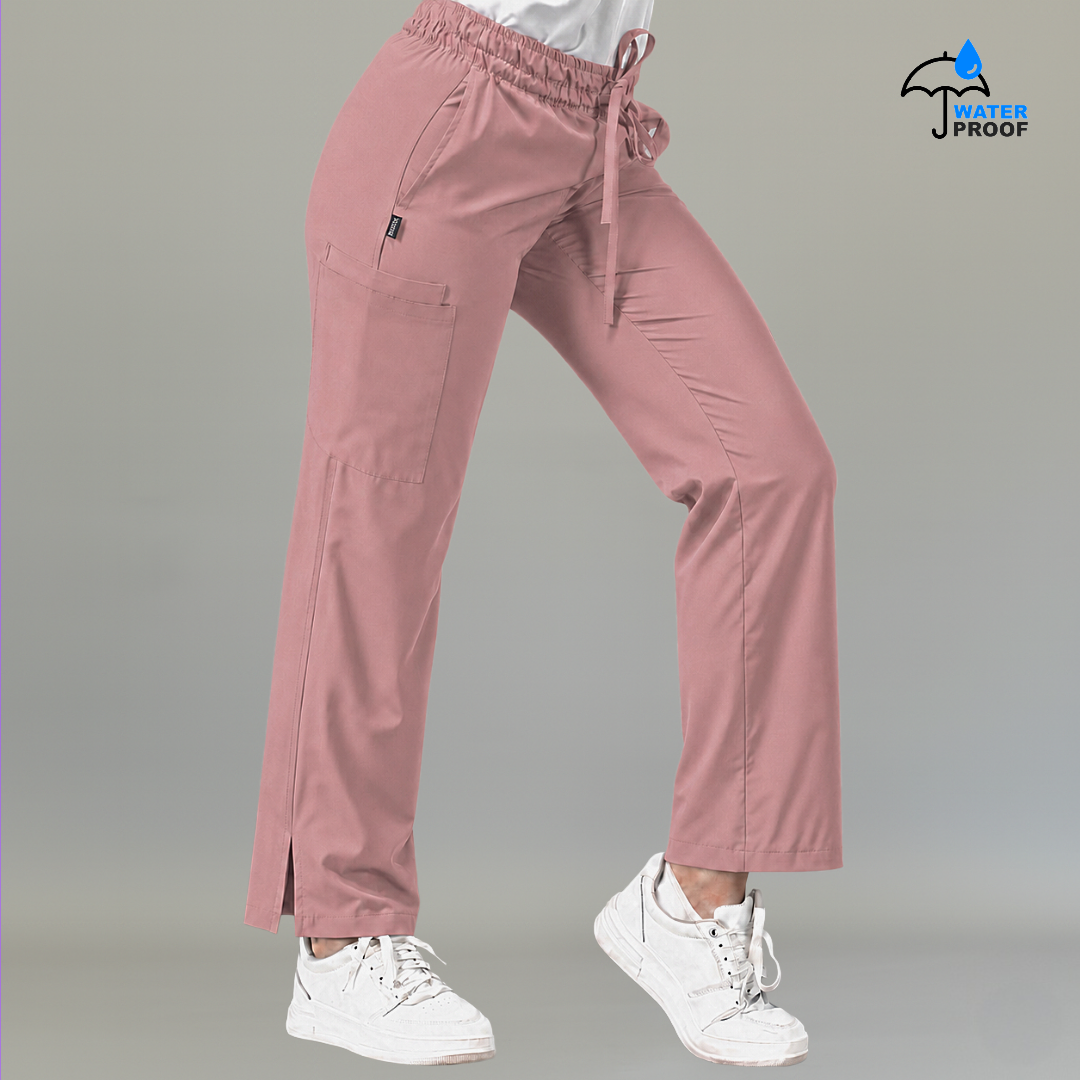 Pantalón 502 Quirúrgico Mujer Palo de Rosa Antifluido Relaxed
