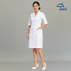 Vestido Dama Blanco Alviero repelente Manga 3-4