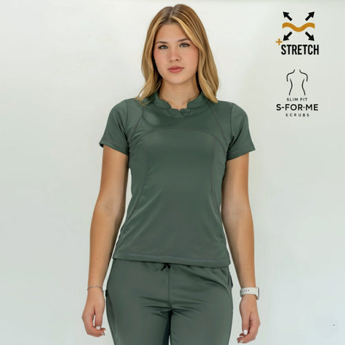 Filipina Est. 910 Quirurgica, Mujer Verde Pino Super Stretch, Scrubs 910