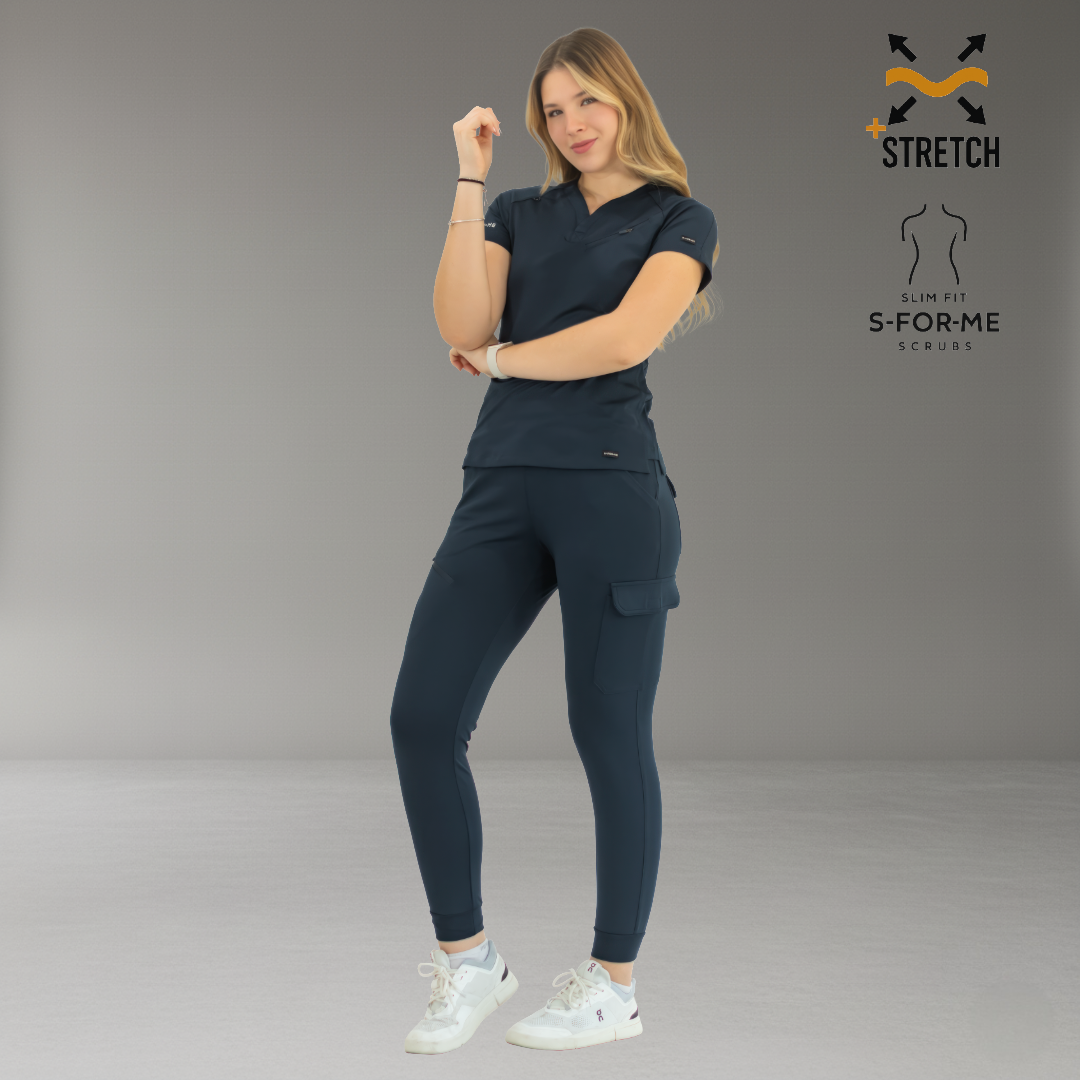 Conjunto Quirúrgico Mujer · Modelo 905 Super Stretch · Azul Marino