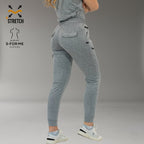 Jogger Quirúrgico Mujer Super Stretch Gris Jaspeado, Scrubs 905