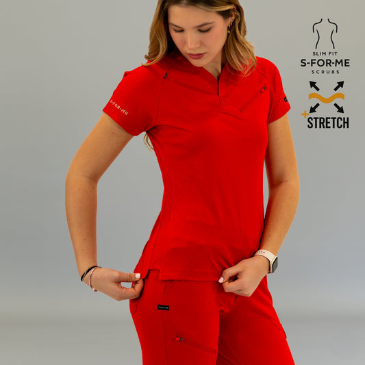 scrubs para mujer en color rojo