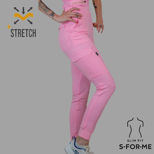 Jogger Quirúrgico, Scrubs Super Stretch Mujer 901 Rosa Pastel