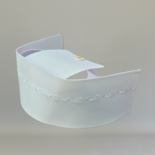 Cofia Blanca D'Princesa Mod 2000 Tela, bordado Blanco Floral