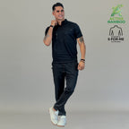 jogger bamboo hombre 510 negro corte moderno Sandel Medica