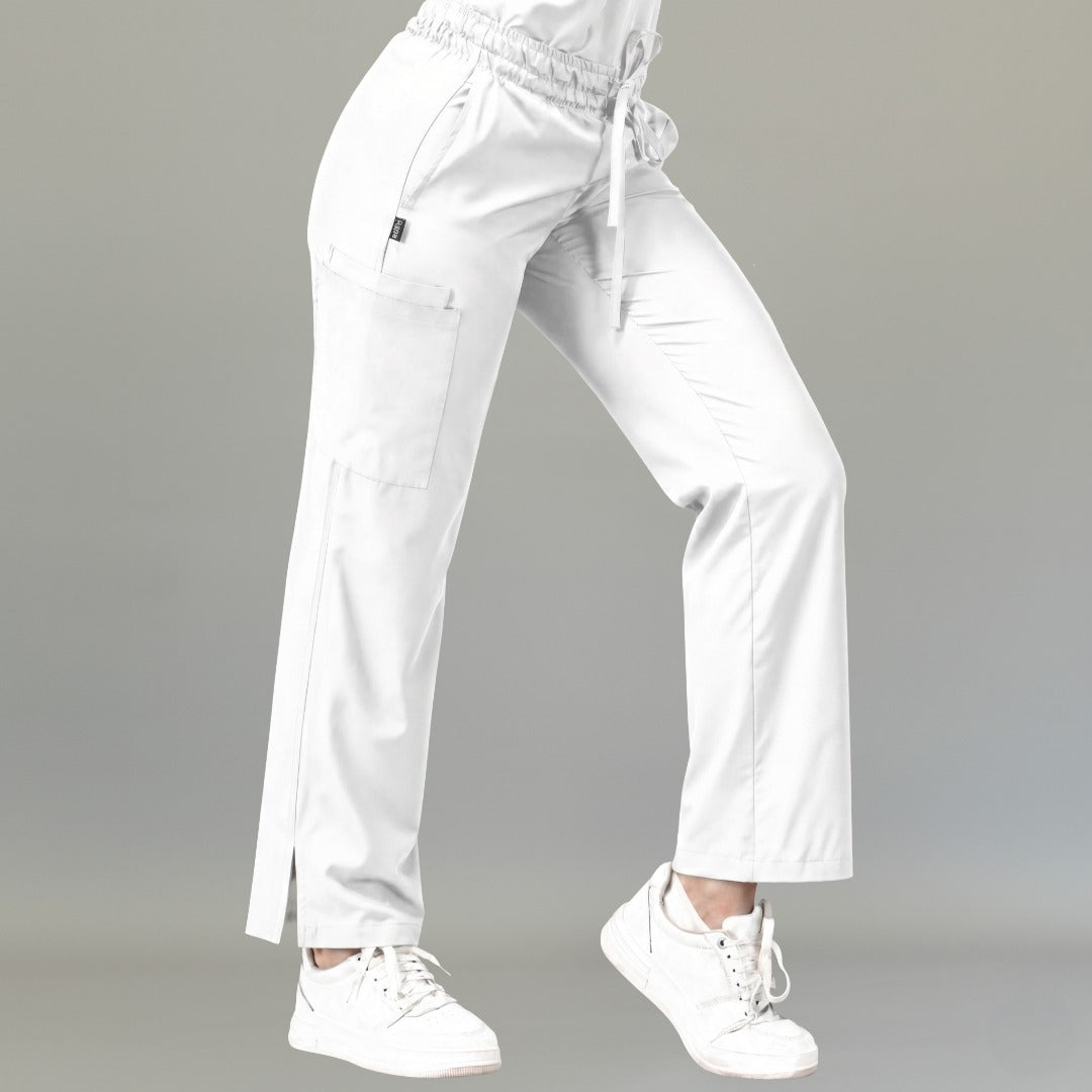pantalon quirurgico blanco antifluido mujer modelo 502 corte relaxed Sandel Medica