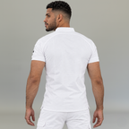 Vista posterior de filipina quirúrgica blanca hombre Scrubs 901