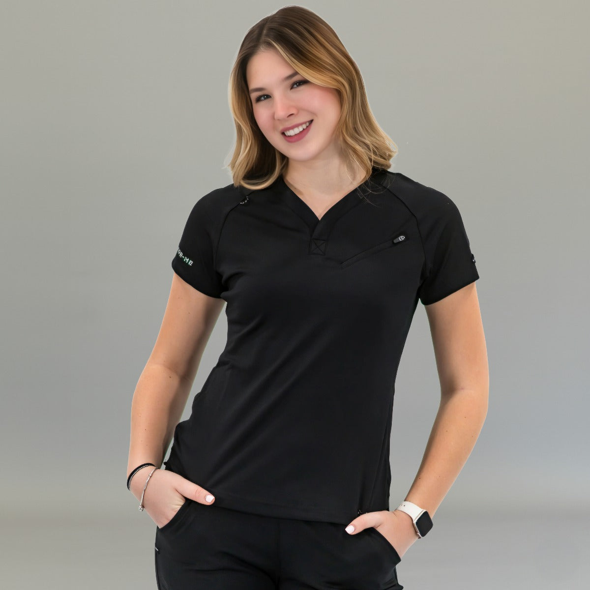 Filipina Quirúrgica Mujer Super Stretch Negra, Scrubs 905