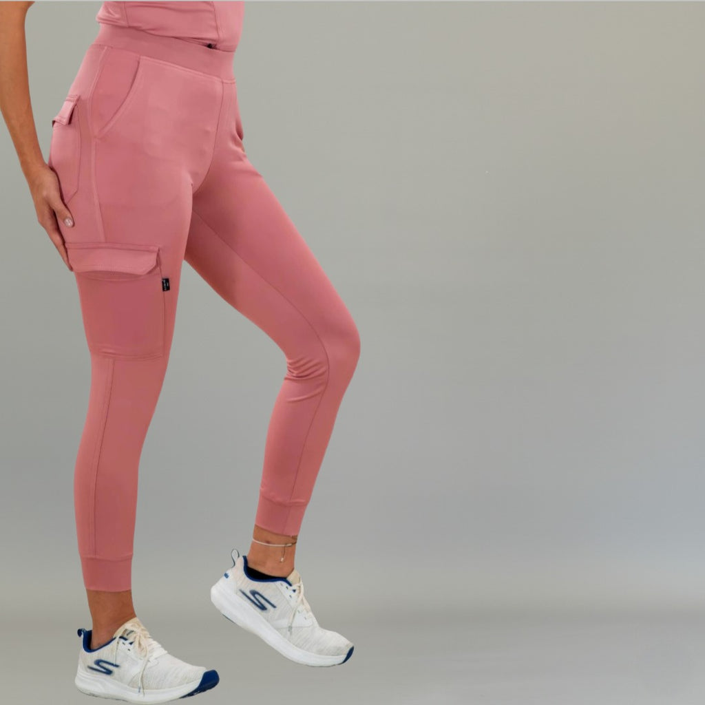 Jogger 901 Quirúrgico Mujer Slim Fit Dark Pink, Super Stretch