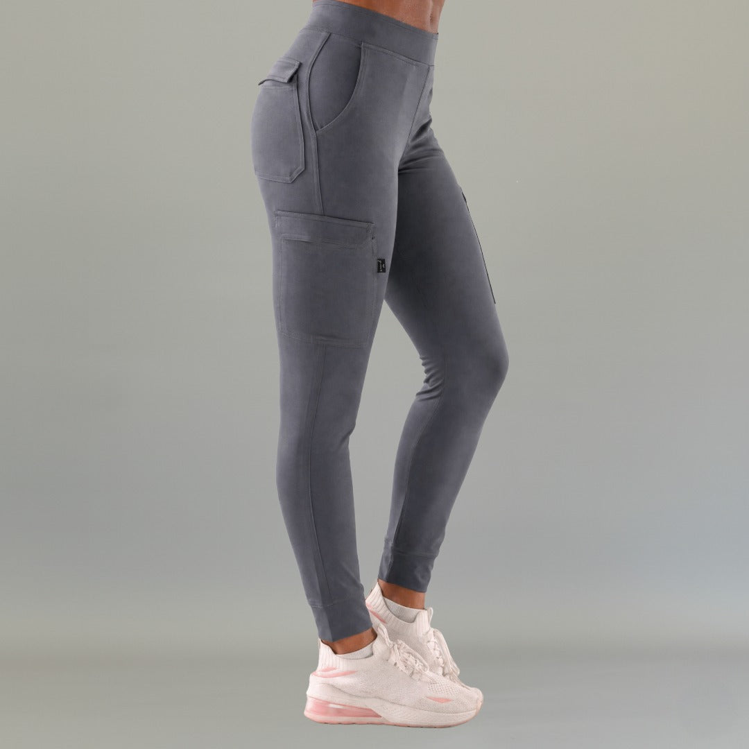 Jogger Super Stretch Mujer Gris Oxford, Scrubs 901