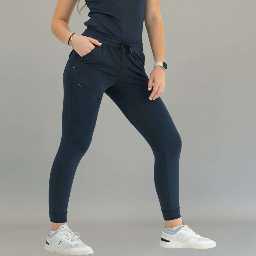 Jogger Quirúrgico Mujer Super Stretch Azul Marino, Scrubs 905