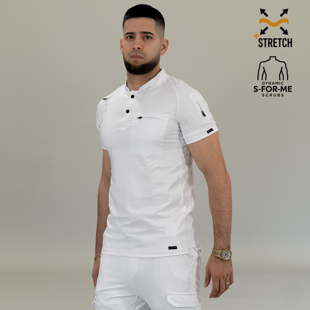 Filipina Quirúrgica Blanca Hombre, Scrubs 901 Super Stretch